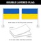 G128 2 Pack: Ukraine Ukrainian Car Flag | 11x17 In | Double LiteWeave Pro Series Double Sided Printed 150D Polyester | Flagpole Included | Perfect for Festival Celebrations, Parades